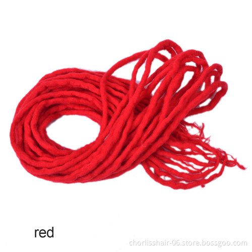 Afro Long Ombre Color Nepal Felted Wool Soft Synthetic Dreadlocks Crochet Hair Braiding Extensions For Black Women